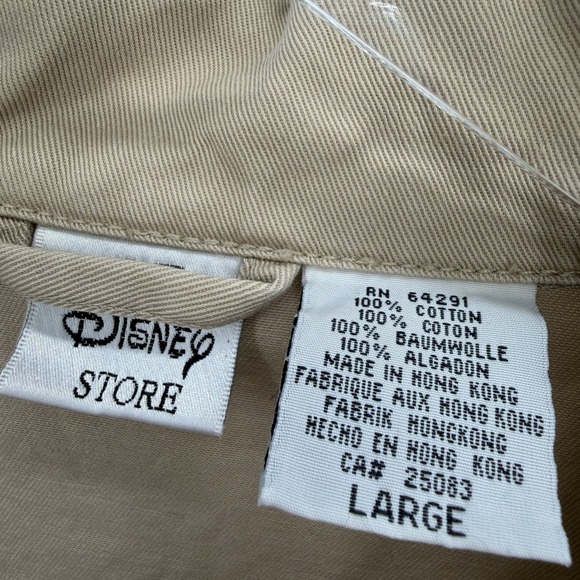 Vintage Disney Embroidered Mechanic Jacket Size L Mickey Gas & Grease Canvas - Picture 4 of 13